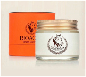 Bioaqua/ Крем для лица увлажняющий антивозрастной питательный для проблемной кожи с лошадиным маслом