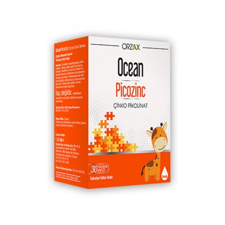 Orzax Ocean Picozinc Oral Damla 30 ml цинк для детей
