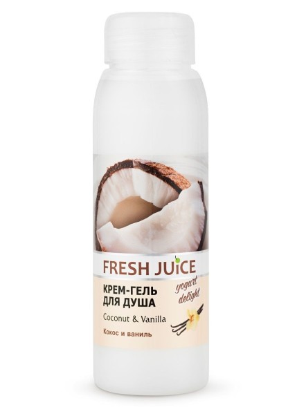 FRESH JUICE КРЕМ-ГЕЛЬ для душа кокос и ваниль300ml
