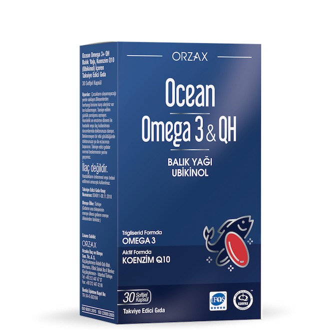 ORZAX Omega3 & QH 30 kap