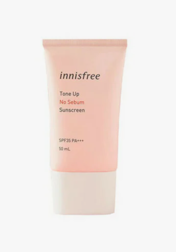 Солнцезащитный корректирующий крем для жирной кожи INNISFREE Tone Up No Sebum Sunscreen SPF50 PA+++ 50ml