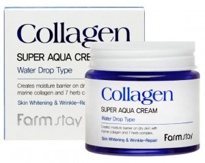 Farm Stay/ Суперувлажняющий крем для лица/Collagen Super Aqua Cream Farm Stay/от сухости и стянутости