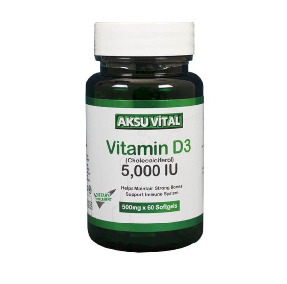 Aksu Vital  Vitamin D3 5000 60cap