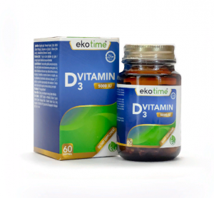 Ekotime/ Vitamin D3 5000mg/ Витамин д3 5000мг 60таб