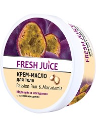 Fresh juice крем-масло для тела маракуйя и макадамия 225гр