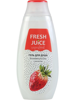 Fresh Juice/ Гель для душа Superfood Strawberry & Chia 400мл