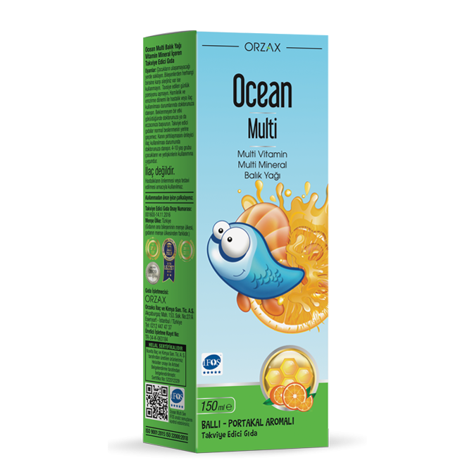 ORZAX Ocean Multi 150ml мультивитамин жидкий детский