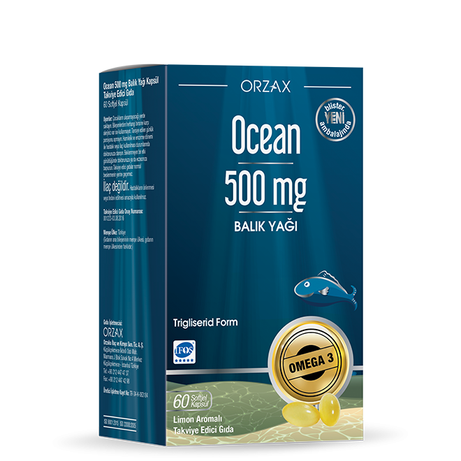 ORZAX Ocean fish oil 500mg 60 kap