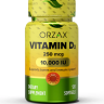 ORZAX Vitamin D3 10.000 IU, 250 mcg 120 Mini Softgel
