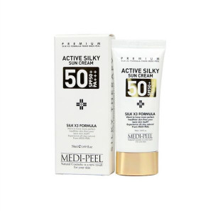Солнцезащитный крем MEDI-PEEL Active Silky Sun Cream SPF50+PA+++ крем от солнца 50мл