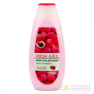 Fresh Juice/ Крем-гель для душа личи и малина 400мл