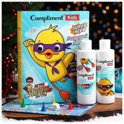Подарочный набор Compliment Kids Superhero  пена для душа, 200 мл + шампунь