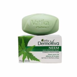 Dabur Vatika DermoViva/ Мыло для лица и тела для всех типов кожи/ Neem soap, 115 г
