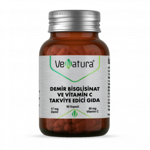 VeNatura Demir Bisglisinat ve Vitamin C/ Железо с витамином С 90кап