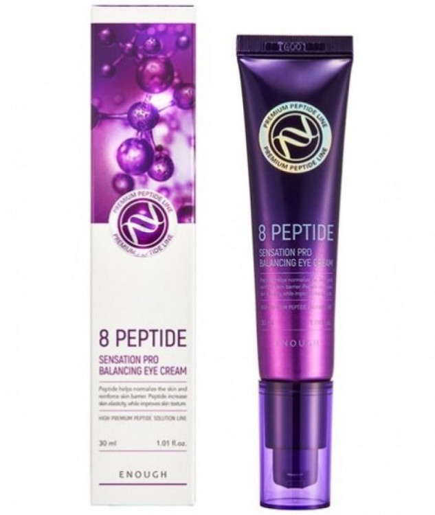 ENOUGH/ Premium 8 peptied Senation Pro Eye Cream/ крем для век с пептидом 30мл
