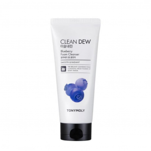 Tony Moly/ Очищающая пенка для умывания с экстрактом черники CLEAN DEW Blueberry Foam Cleanser, 180 мл