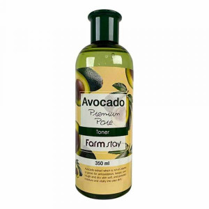 Farm Stay/ Антивозрастной тонер для ухода за кожей лица с экстрактом авокадо 350мл