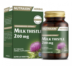 Nutraxin/ Milk Thistle 200mg 60 tab/ Масляный экстракт семян расторопши (расторопша пятнистая) 200 мг для печени 60 таб