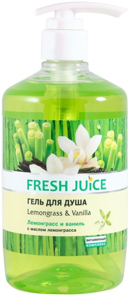 Гель для душа Fresh Juice Lemongrass &amp; Vanilla, 750 мл