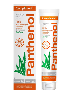 Compliment/ Panthenol Aloe Vera Гель охлаждающий для наружного применения, 75мл
