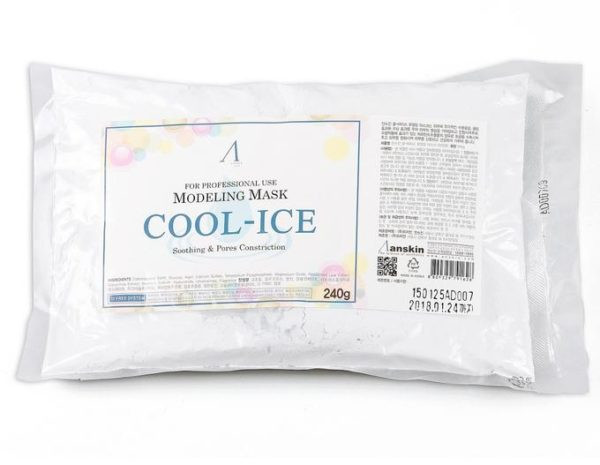 ANSKIN Маска альгинатная с охлаждающим и успокаивающим эффектом Cool-Ice Modeling Mask, 240 гр