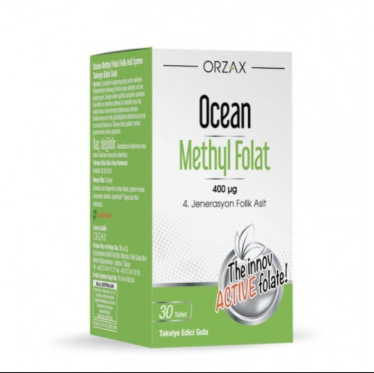 Ocean Methyl Folat 30 tablet "ORZAX"