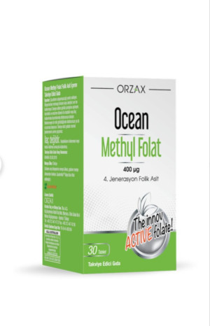 Ocean Methyl Folat 30 tablet "ORZAX"