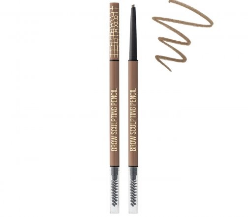 Stellary Карандаш автоматический для бровей с щеточкой Brow Sculpting тон 01 Коричневый