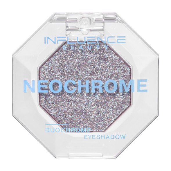 Influence Beauty Duochrome Neochrome Тени Дуохромные тон 05 голубо-розовый на коричневой подложке 1.