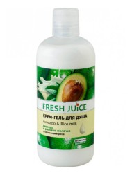 Fresh Juce крем-гель для душа авокадо и рисовое молоко  500мл